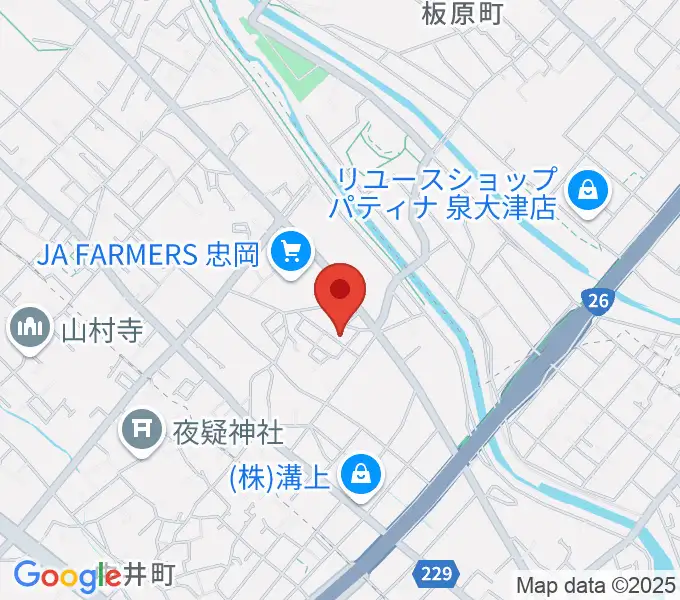 アーリーバードギタースクールの地図