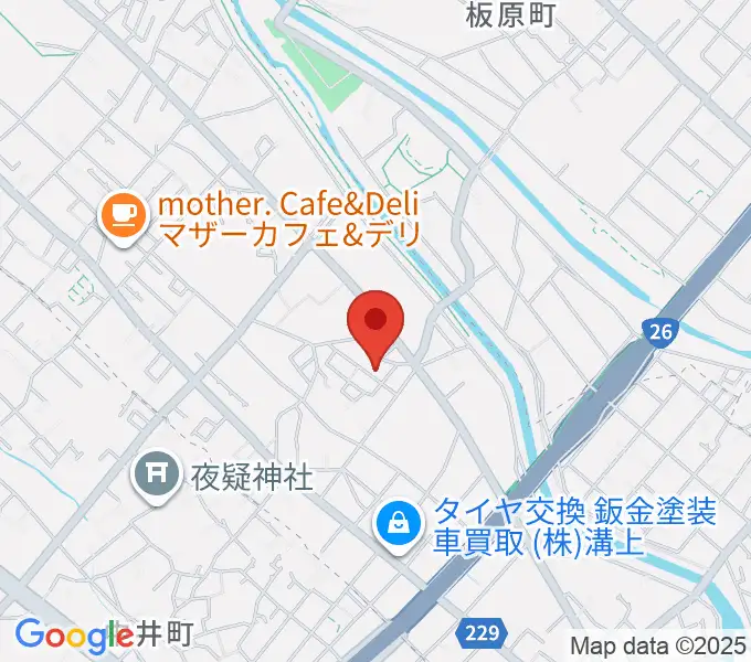 アーリーバードギタースクールの地図