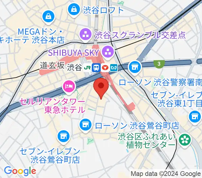 渋谷ホール＆スタジオの地図