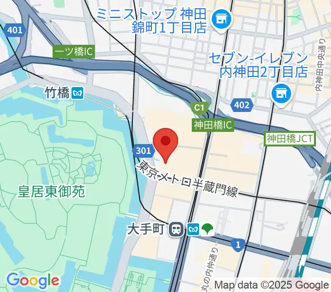 大手町三井ホールの地図
