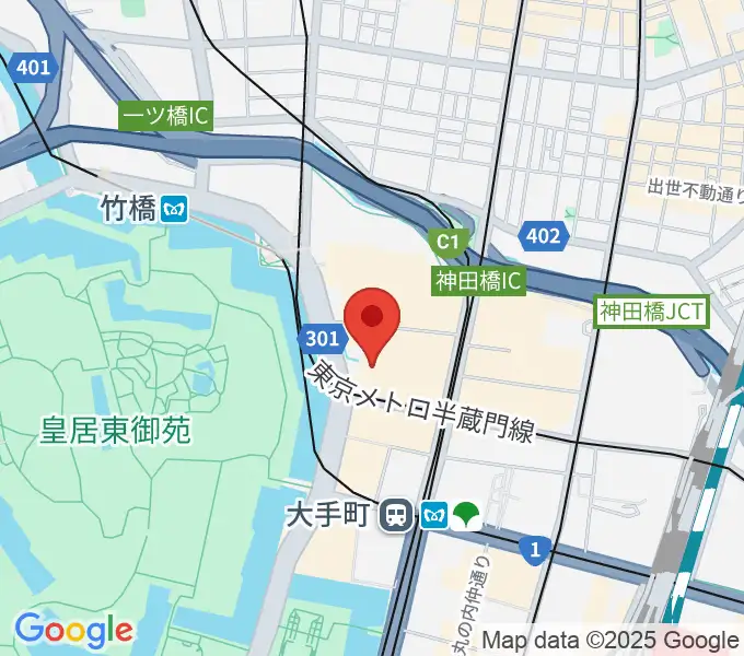 大手町三井ホールの地図