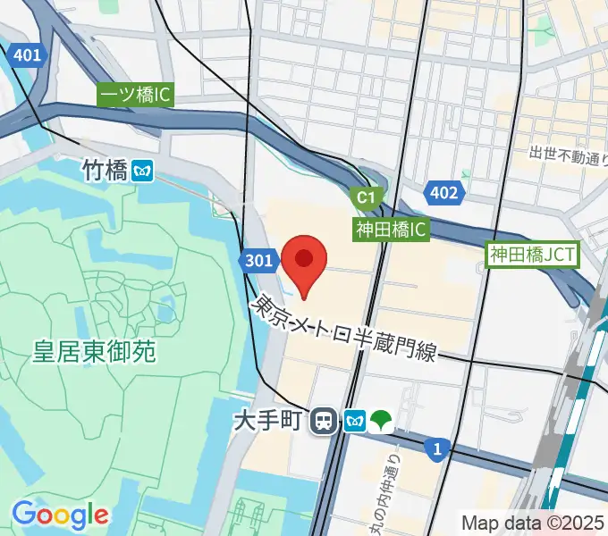 大手町三井ホールの地図