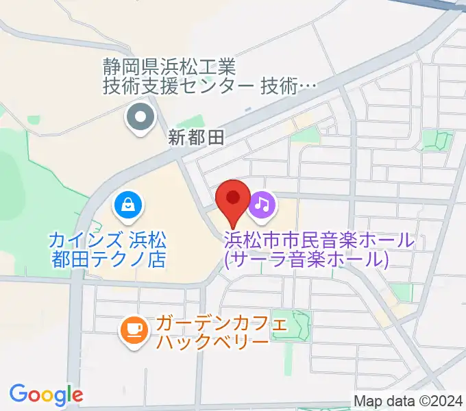 サーラ音楽ホールの地図