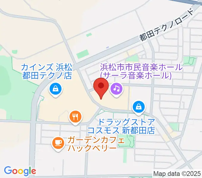 サーラ音楽ホールの地図