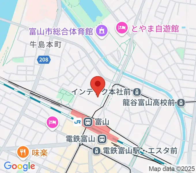 富山カルチャーセンターの地図