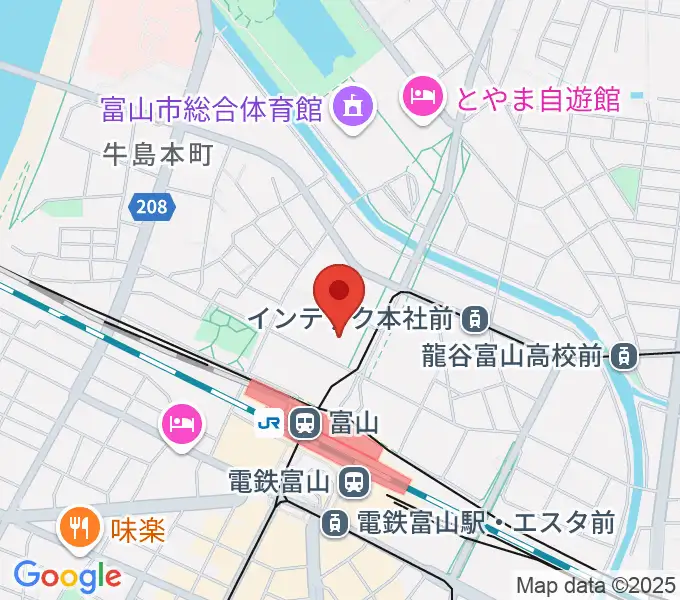 富山カルチャーセンターの地図