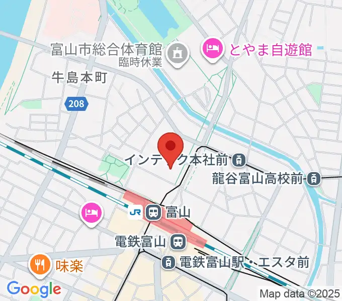 富山カルチャーセンターの地図