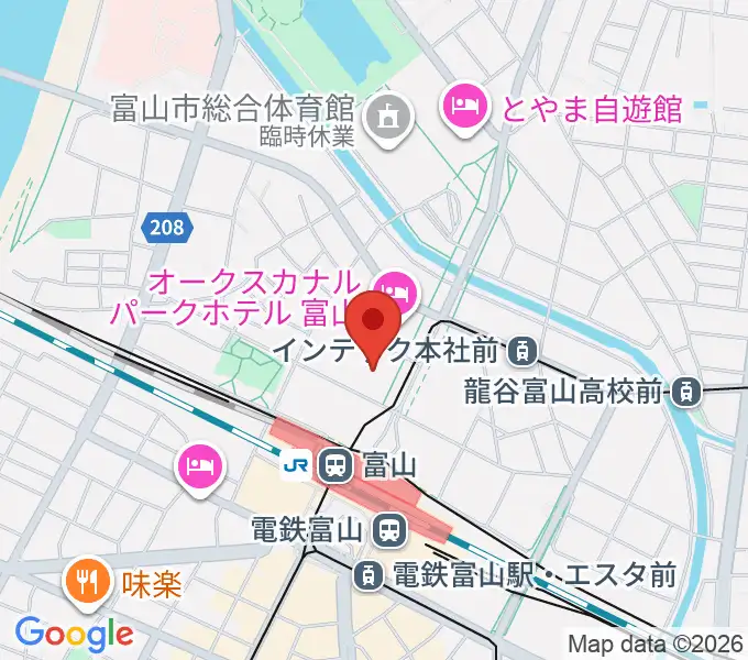 富山カルチャーセンターの地図