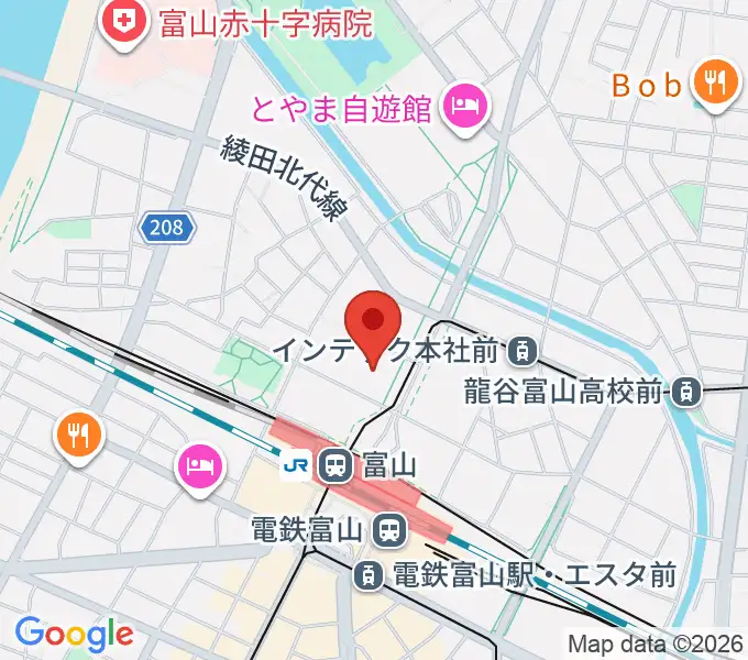 富山カルチャーセンターの地図