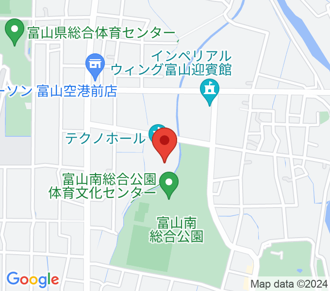 富山テクノホールの場所