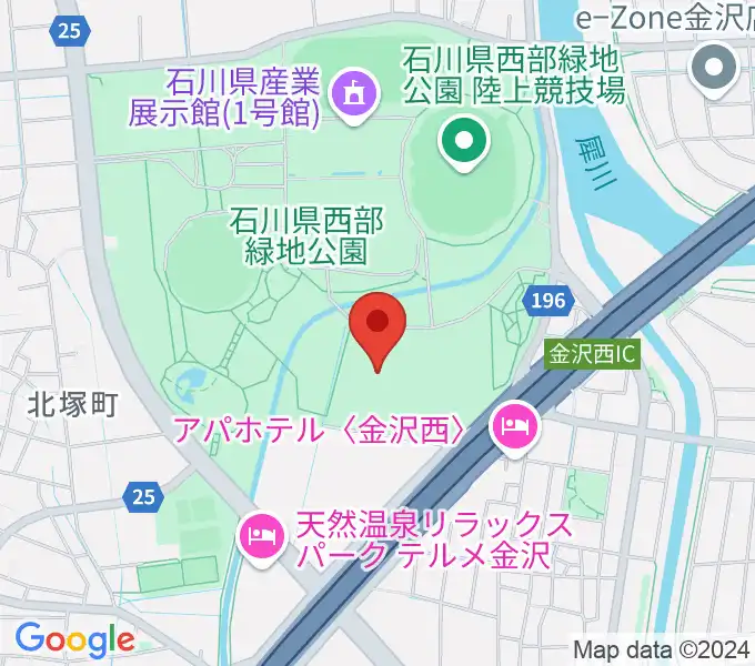 石川県産業展示館4号館の地図