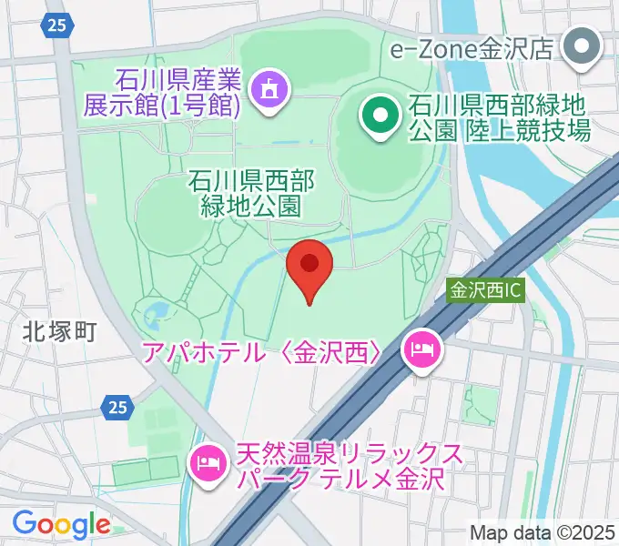 石川県産業展示館4号館の地図