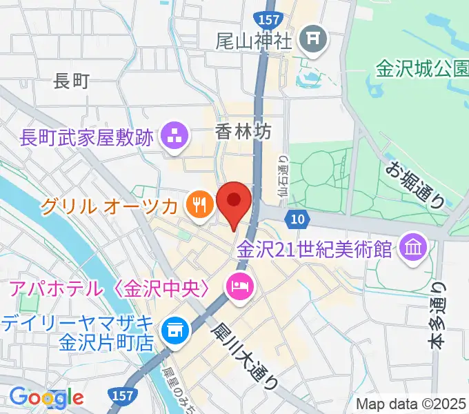 金沢MINSHIAの地図