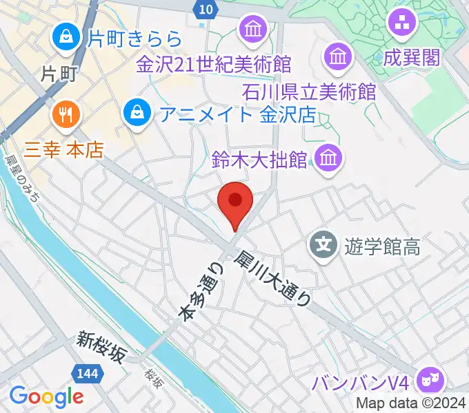 道草カフェ・アルプの地図