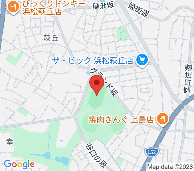 四ツ池公園陸上競技場の地図