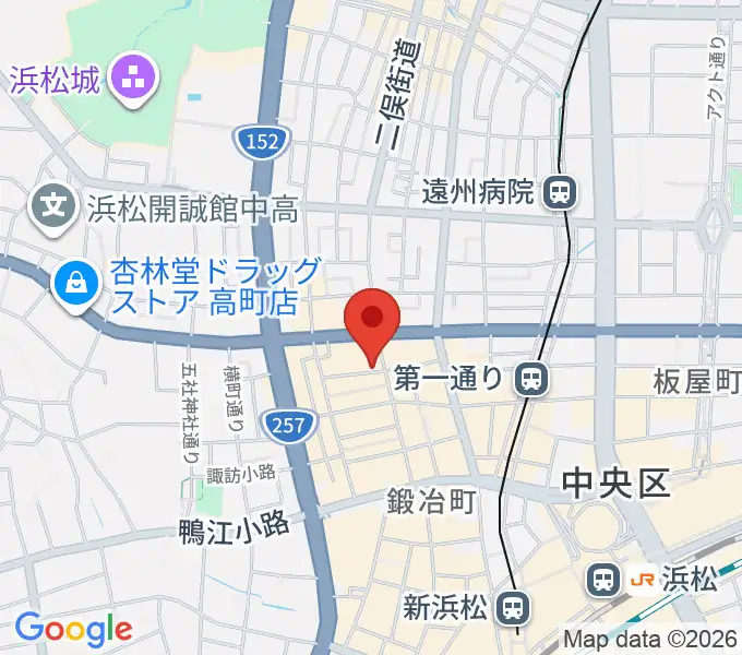 浜松シネマイーラの地図
