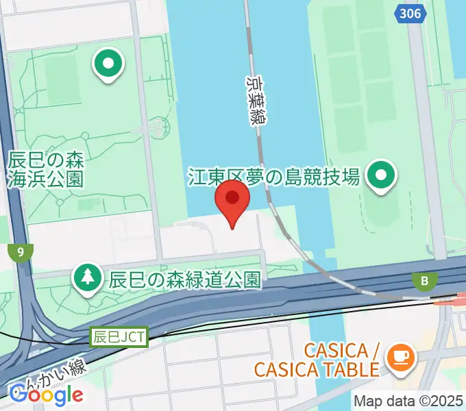 東京辰巳国際水泳場の地図