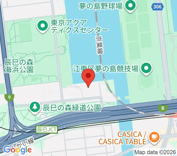 東京辰巳アイスアリーナの地図
