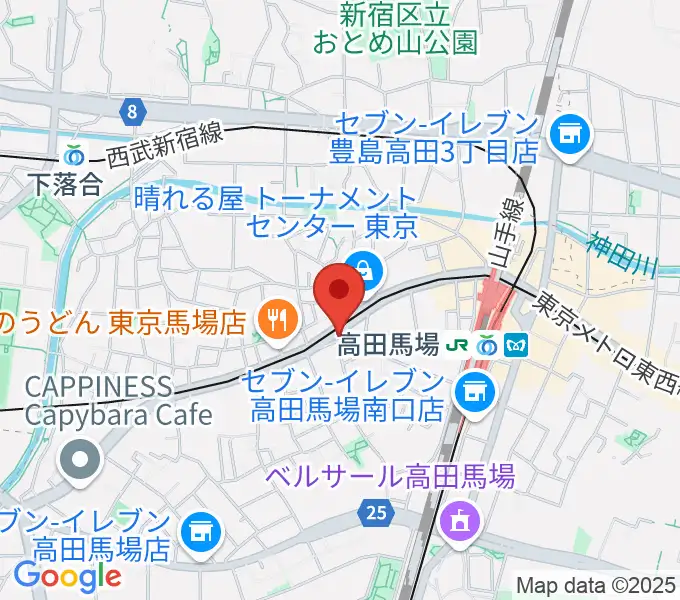 高田馬場フェリーハ音楽教室の地図
