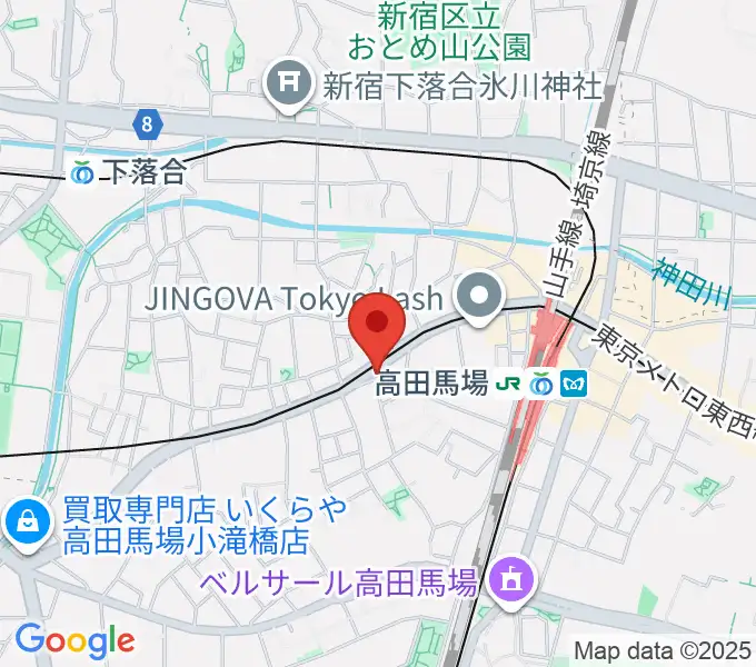 高田馬場フェリーハ音楽教室の地図