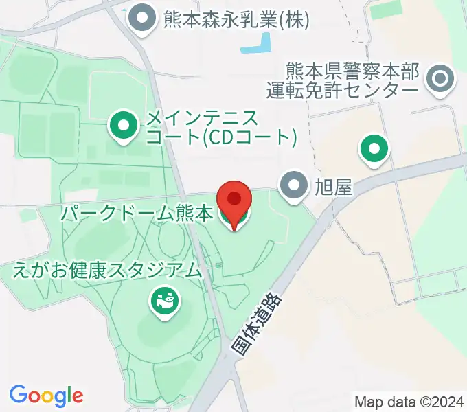 パークドーム熊本の地図