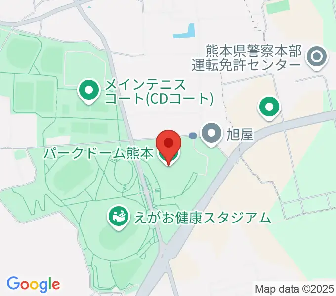 パークドーム熊本の地図