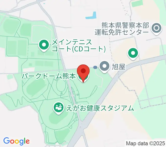 パークドーム熊本の地図