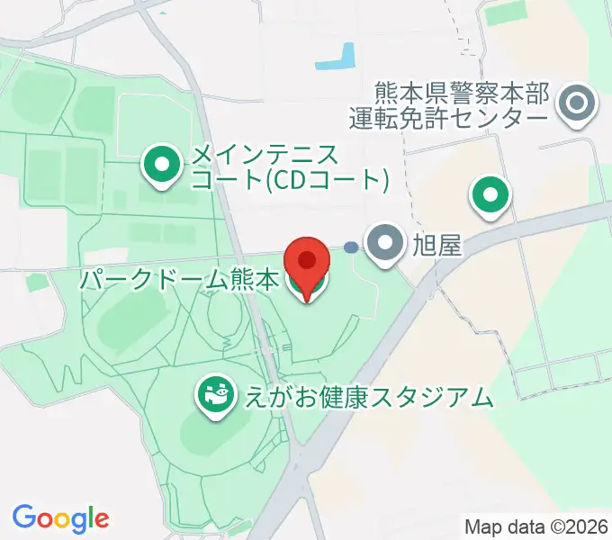 パークドーム熊本の地図