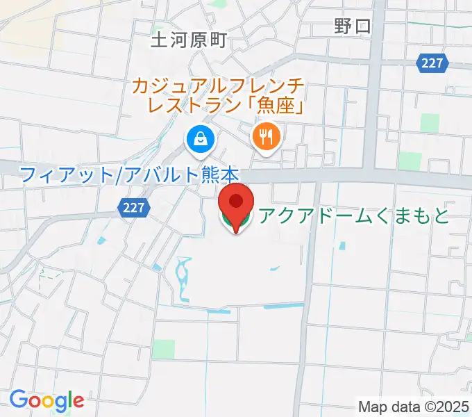 アクアドームくまもとの地図