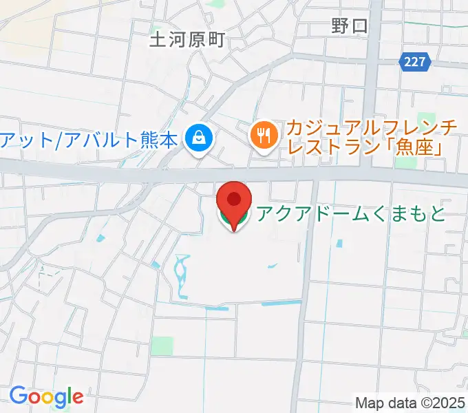 アクアドームくまもとの地図
