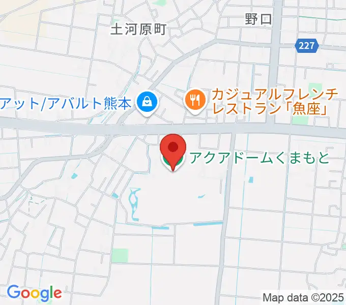 アクアドームくまもとの地図