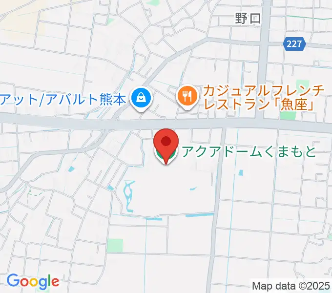アクアドームくまもとの地図