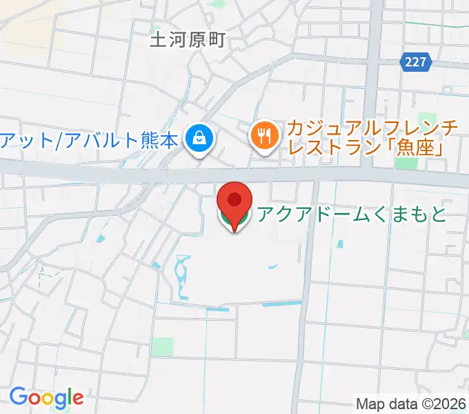 アクアドームくまもとの地図