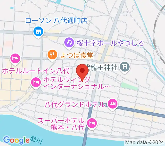 八代トヨオカ地建アリーナの地図