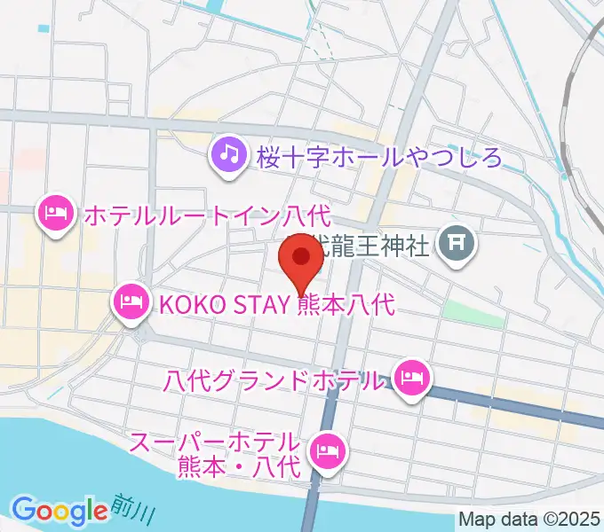 八代トヨオカ地建アリーナの地図