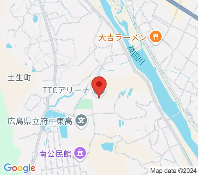 TTCアリーナの地図