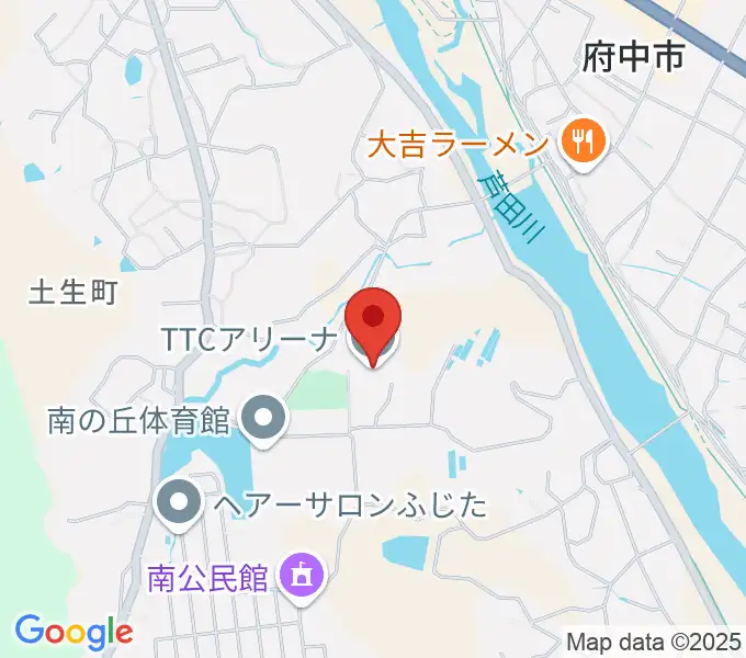 TTCアリーナの地図