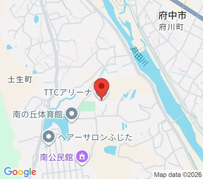TTCアリーナの地図
