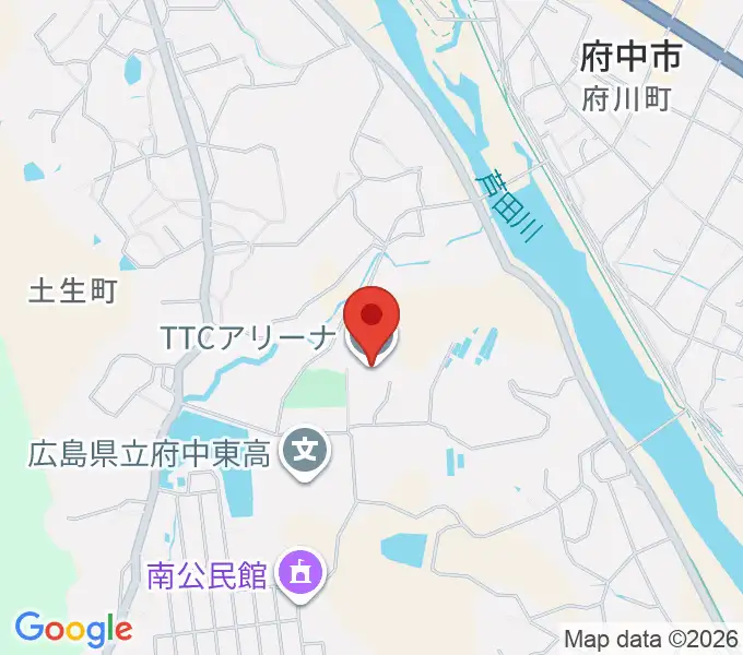 TTCアリーナの地図