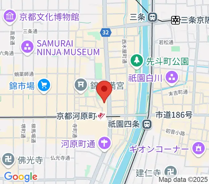 島村楽器 河原町オーパ店の地図