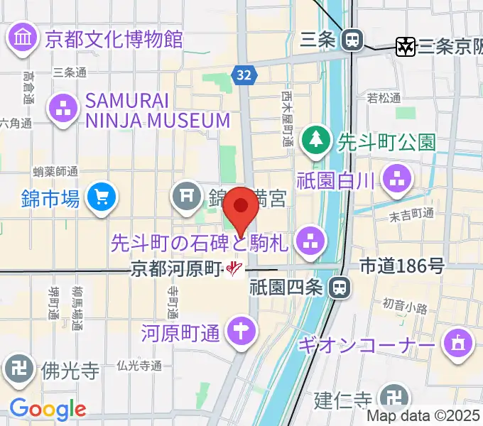 島村楽器 河原町オーパ店の地図