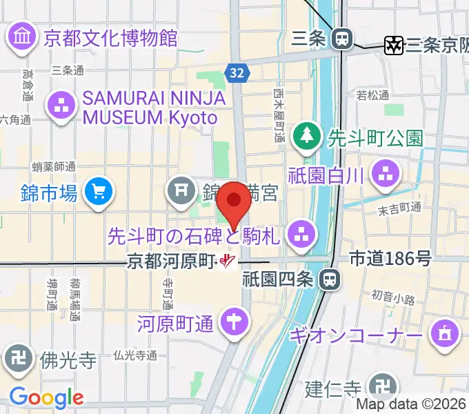島村楽器 河原町オーパ店の地図