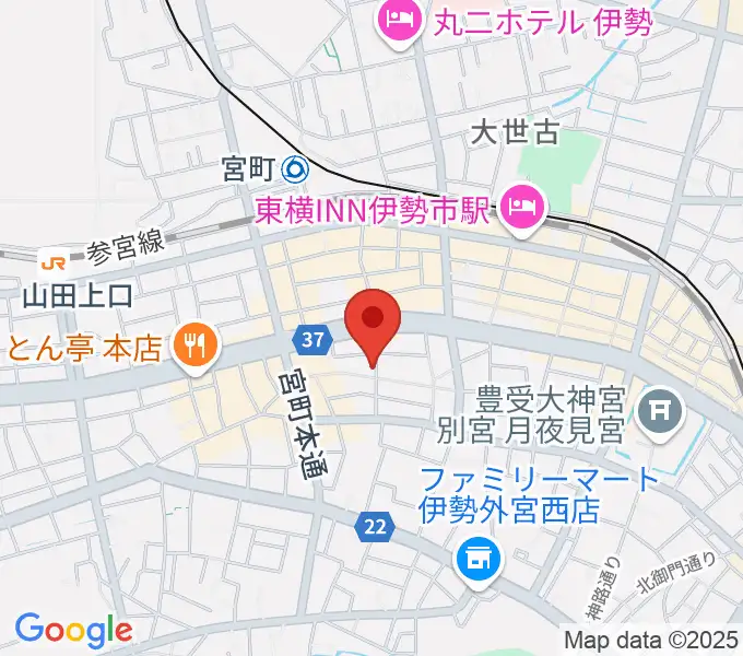 伊勢BARRETの地図