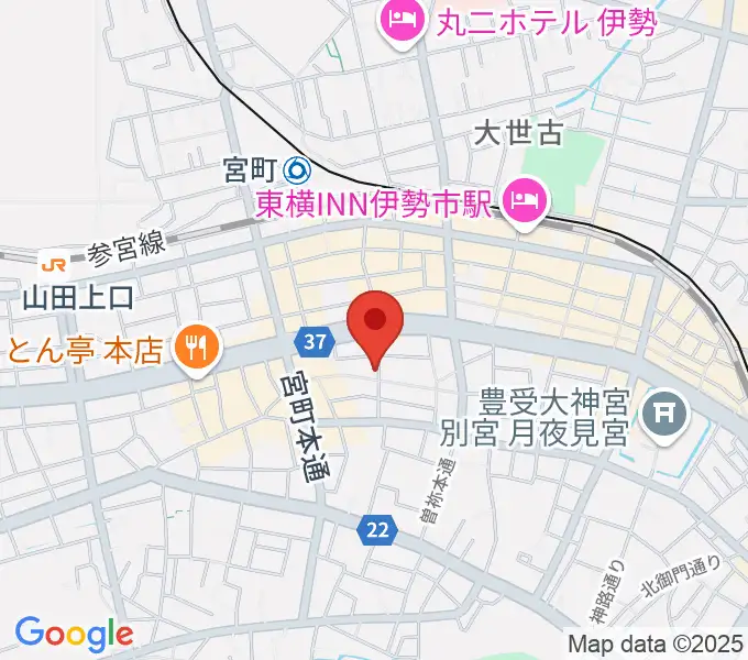 伊勢BARRETの地図