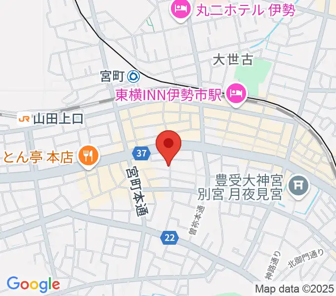 伊勢BARRETの地図