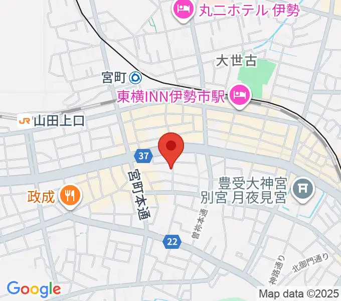 伊勢BARRETの地図