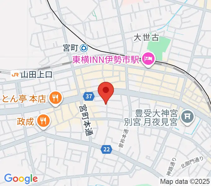 伊勢BARRETの地図