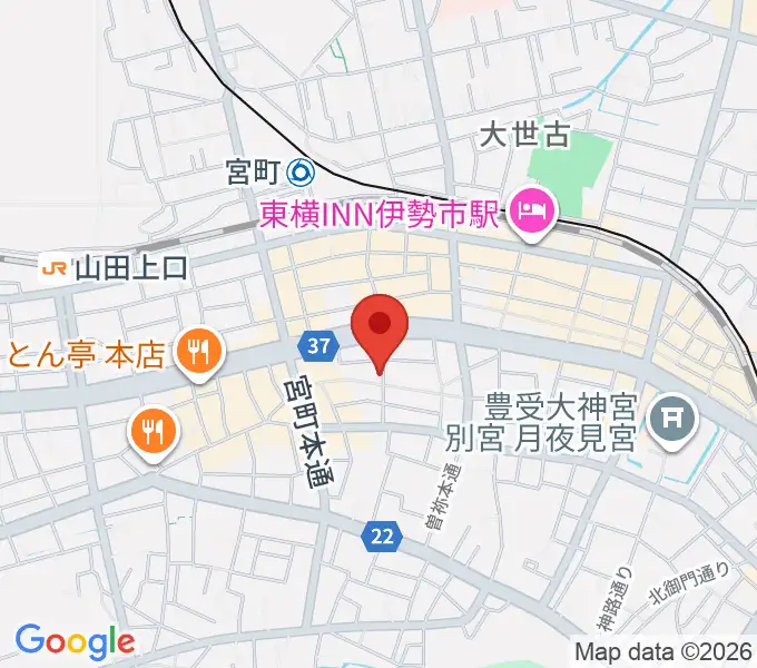 伊勢BARRETの地図