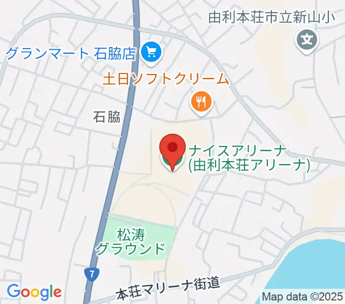 ナイスアリーナの地図