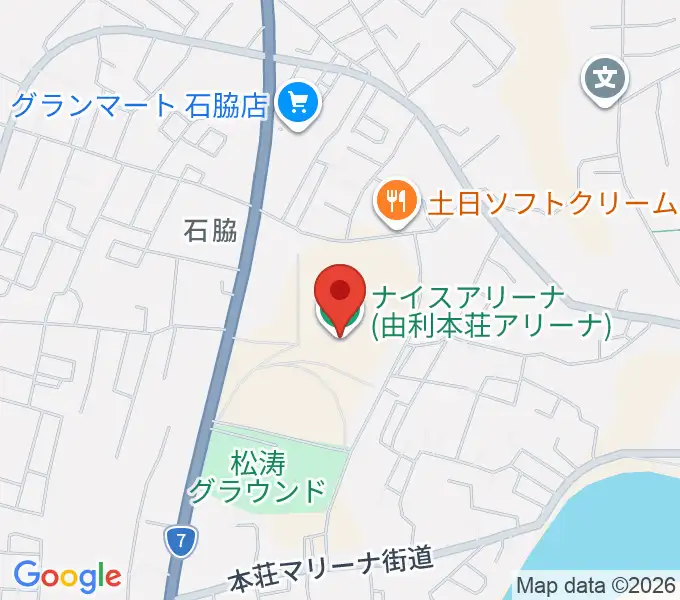 ナイスアリーナの地図